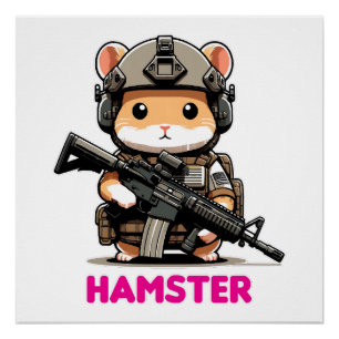 Tactical Hamster Poster