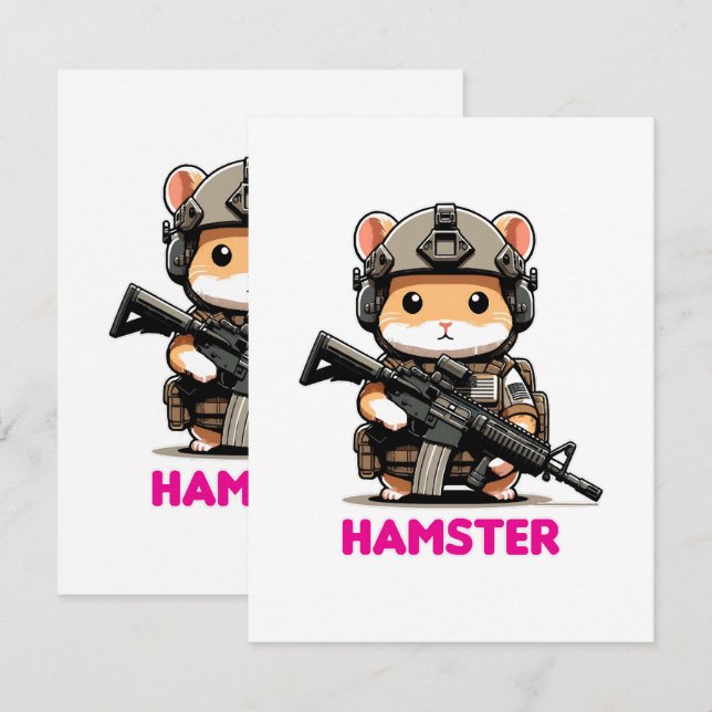 Tactical Hamster RSVP Card (Front/Back)