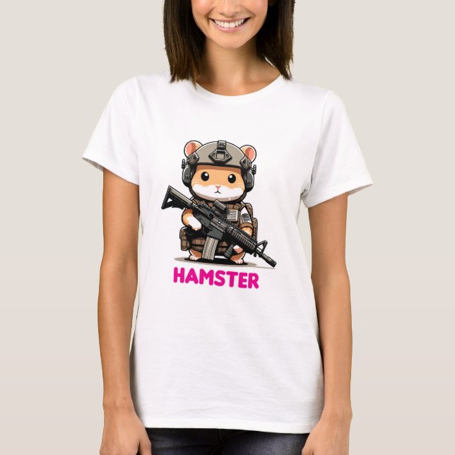 Tactical Hamster T-Shirt (Front)