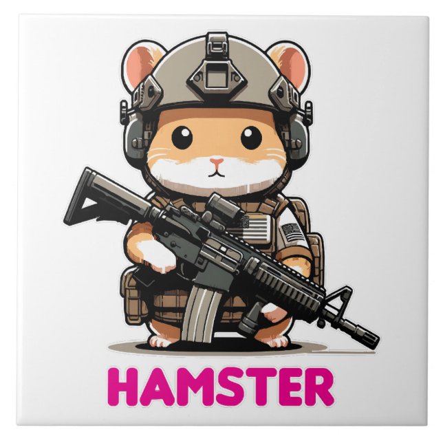 Tactical Hamster Tile (Front)