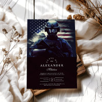 Tactical Officer American Flag Police Graduation