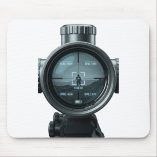 Tactical Sniper Scope FPS Gamer Graphic Mouse Mat