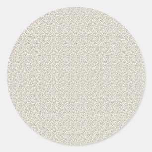Tactile 1940s Soft Mauve & Olive Primrose Classic Round Sticker