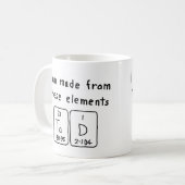 Tad periodic table name mug (Front Left)