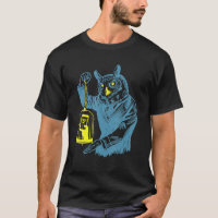 Tada Owl Tees Owl Headed Man With Caged Phone