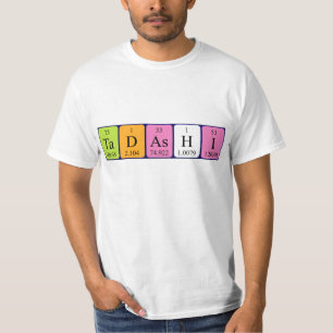 Tadashi periodic table name shirt