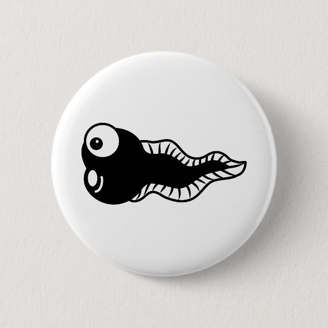 Tadpole 6 Cm Round Badge (Front)