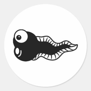 Tadpole Classic Round Sticker