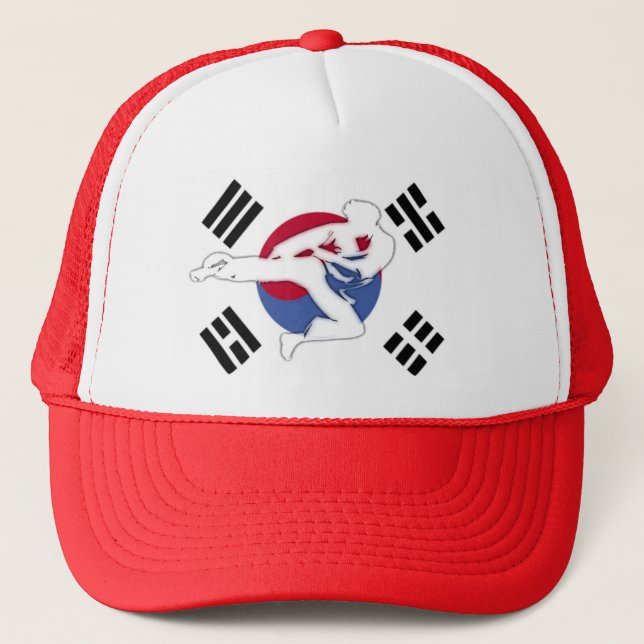 Tae Kwon Do Flyer Hat, your choice of colours Trucker Hat (Front)