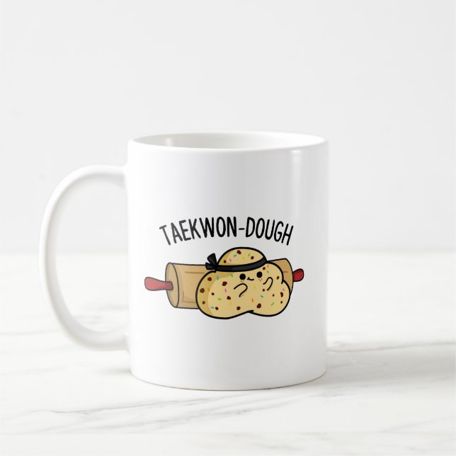 Taekwon-Dough Funny Baking Pun  Coffee Mug (Left)