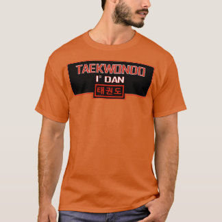 Taekwondo 1st Dan with Korean text T-Shirt