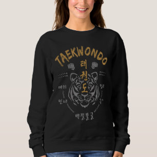 Taekwondo 5 Tenets And Tiger Itfwt Sweatshirt