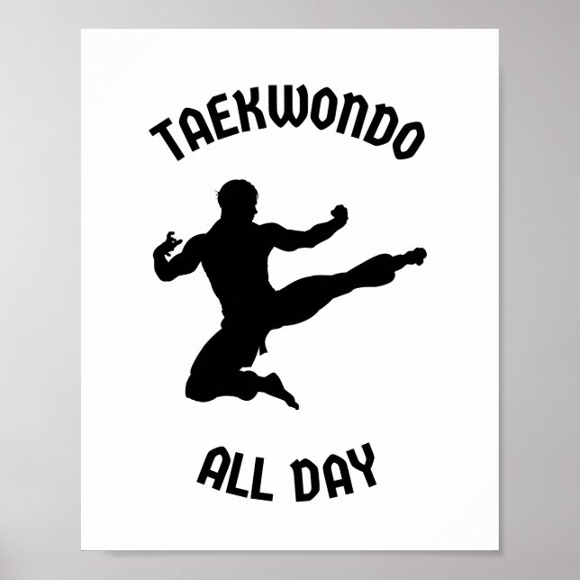Taekwondo all day poster (Front)