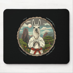 Taekwondo Alpaca Forest Kickboxing Judo Mma Alpaca Mouse Mat