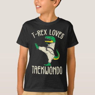 Taekwondo And Martial Arts T-rex I For Karate Girl T-Shirt