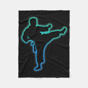 Taekwondo Apparel Martial Arts Shirt Kids Men Boys Fleece Blanket