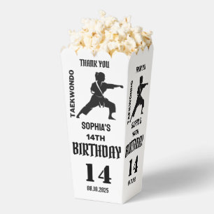 Taekwondo Birthday Party, Taekwondo Girl Player Favour Box