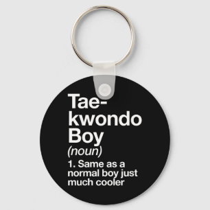 Taekwondo Boy Definition Funny Martial Arts Sports Key Ring