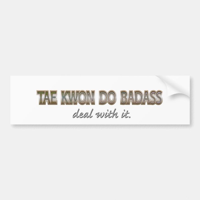 TAEKWONDO BUMPER STICKER (Front)
