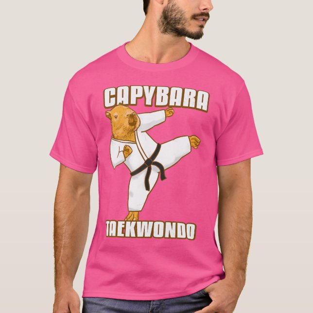 Taekwondo Capybara T-Shirt (Front)