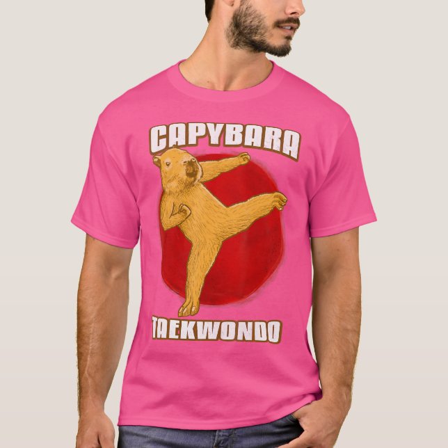 Taekwondo Capybara T-Shirt (Front)