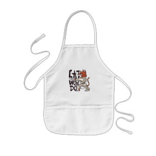 Taekwondo Cat  Kids Apron