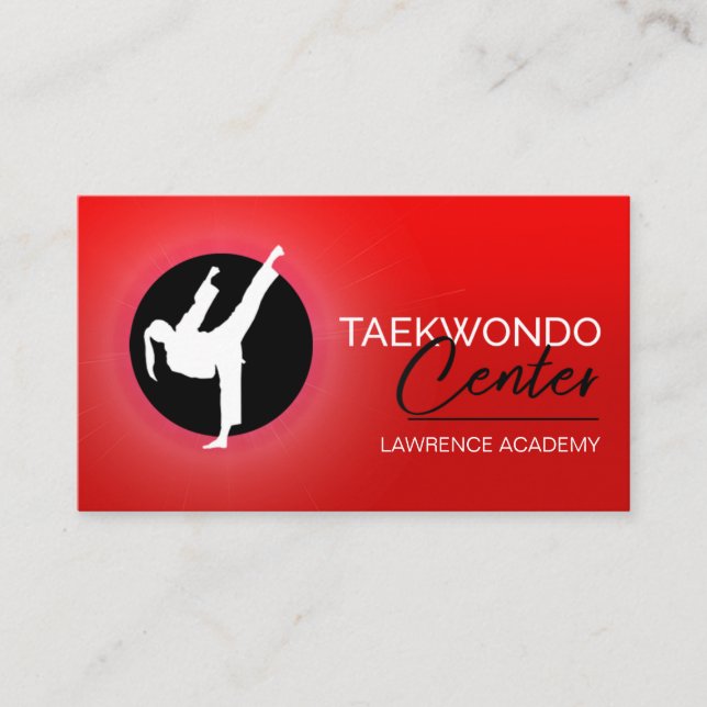 Taekwondo Centre Business Card (Front)