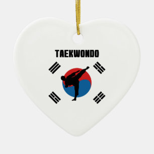 Taekwondo Ceramic Tree Decoration