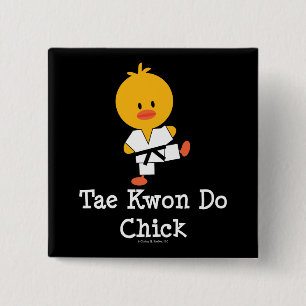 Taekwondo Chick Button