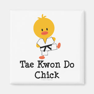 Taekwondo Chick Magnet