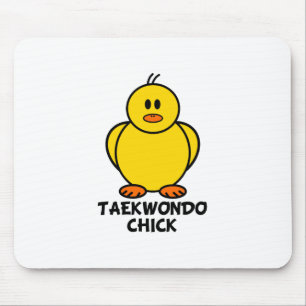 Taekwondo Chick Mouse Mat