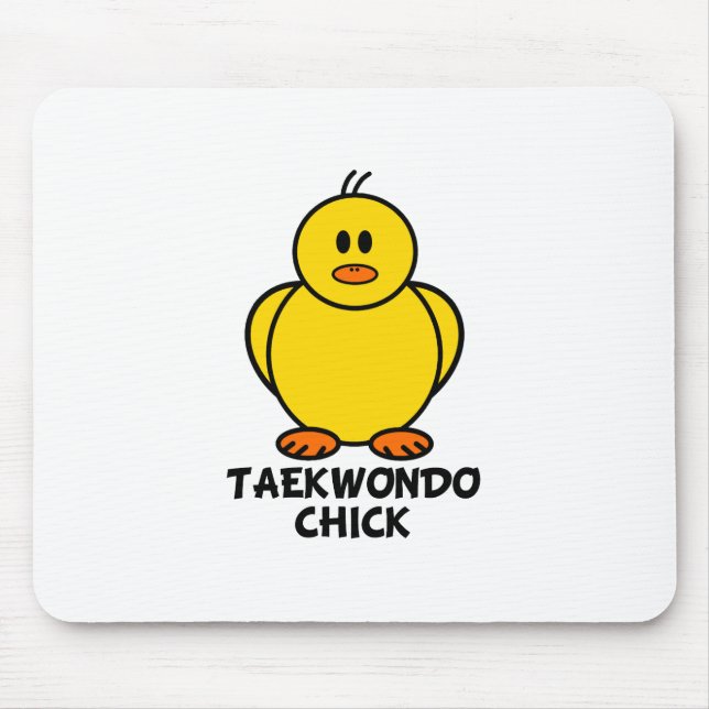 Taekwondo Chick Mouse Mat (Front)