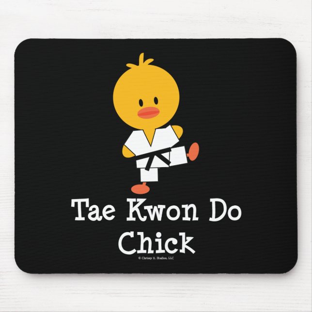 Taekwondo Chick Mousepad (Front)