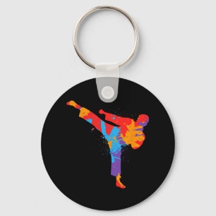 Taekwondo Colourful Martial Arts Kids Men Boys Kar Key Ring