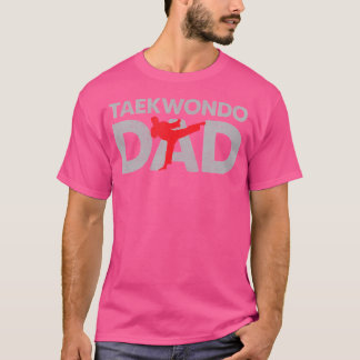 Taekwondo Dad Shirt Silhouette Karate Father Marti