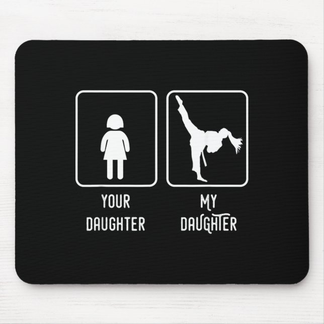 Taekwondo Daughter Mouse Mat (Front)