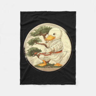 Taekwondo Duck Bonsai Tree Mma Martial Arts Karate Fleece Blanket
