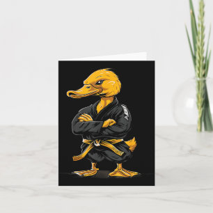 Taekwondo Duck Kung Fu Duck Martial Arts Mma Judo Card