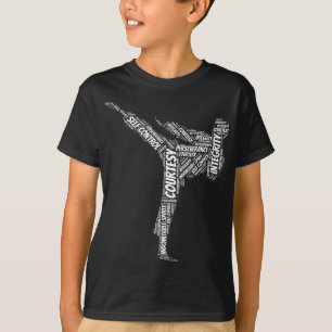 Taekwondo Fighter 5 Tenets Of TKD Martial Arts T-Shirt