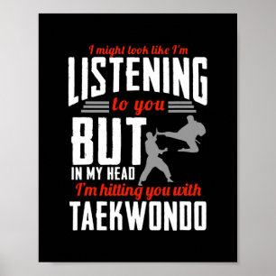 Taekwondo for Kids Men Women Boys Girls Self Poster