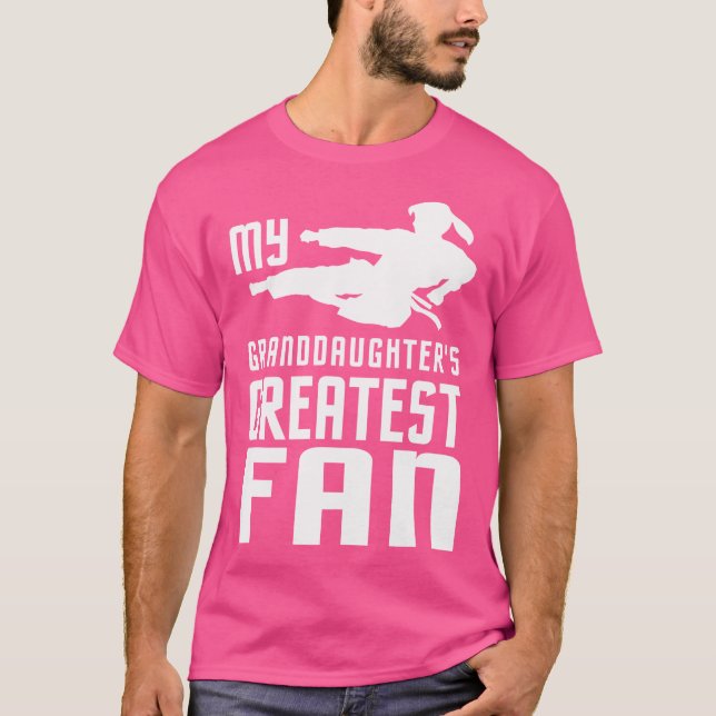 Taekwondo Girl For Grandmas And Grandpas T-Shirt (Front)