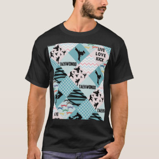 TAEKWONDO GIRL PATTERN CROSS Perfect Gift taekwond T-Shirt