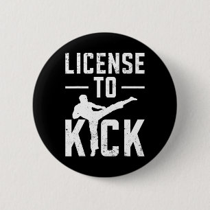 Taekwondo Girls Kids Karate Martial Arts 6 Cm Round Badge