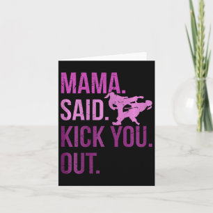 Taekwondo Girls Kids Karate Martial Arts  Card