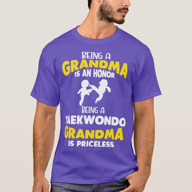 Taekwondo Grandma Funny Martial Arts Lover T-Shirt (Front)