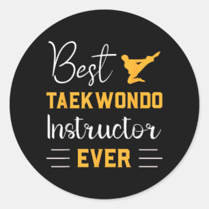 Taekwondo Instructor Ever Martial Arts Classic Round Sticker