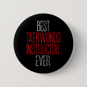 Taekwondo Instructor Korean Martial Art Coach Gift 6 Cm Round Badge