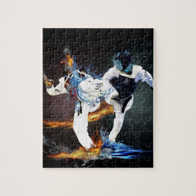 taekwondo jigsaw puzzle (Vertical)