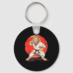 Taekwondo Judo Kung Fu Kickboxing Lion Jiu-Jitsu Key Ring