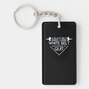 Taekwondo Karate Black Belt Refused To Quit Key Ring